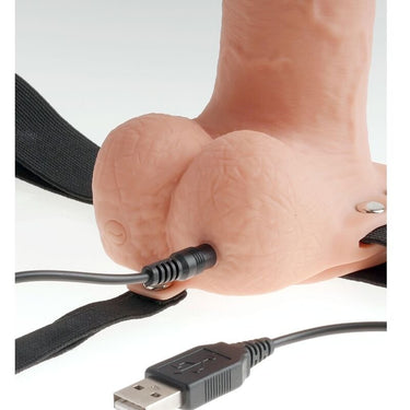 Imbracatura Regolabile con Dildo Realistico e Vibrazione Ricaricabile